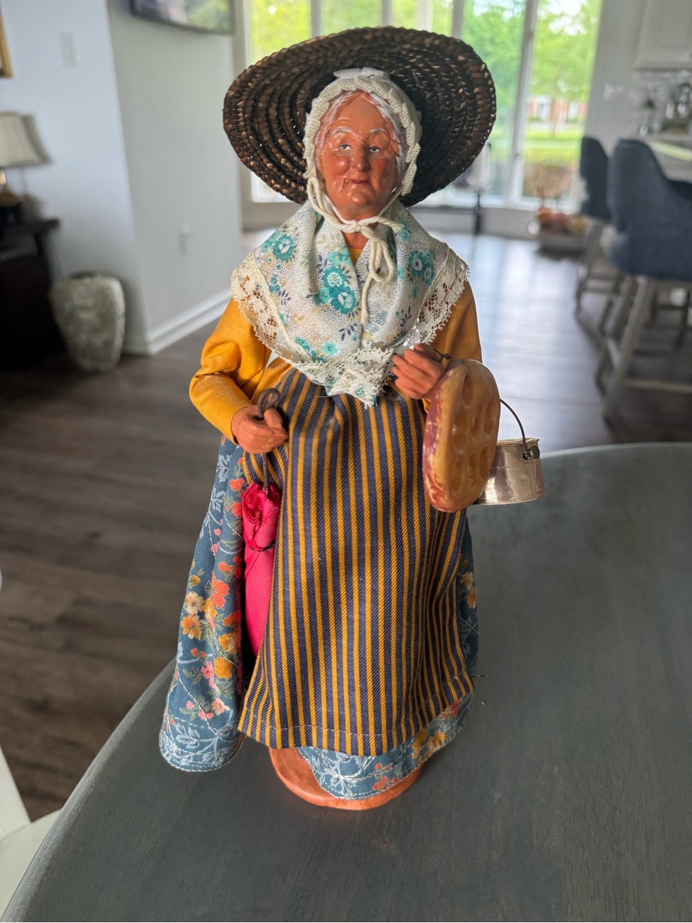 Vintage Santon de Provence clay figure